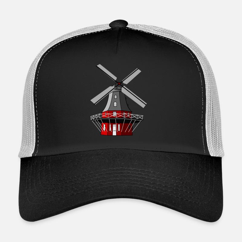 windmill windmill wind turbine windrad5 Trucker Cap