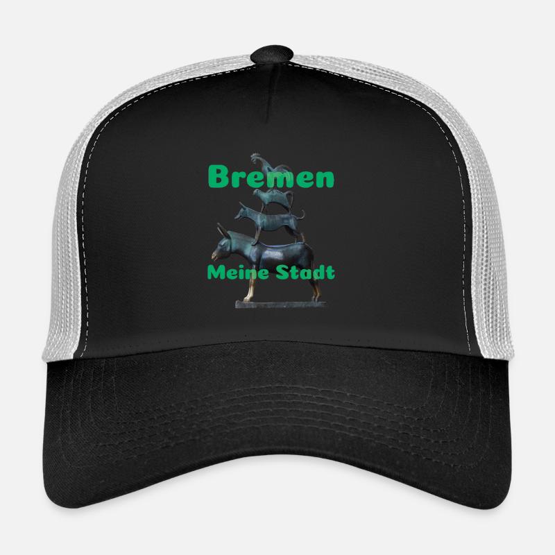 Brême - Casquette trucker  - noir/gris pierre