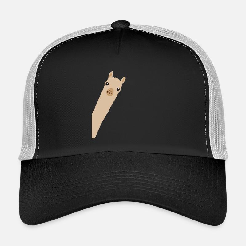 Alpaka Lama Geschenk Lächeln Hallo Trucker Cap