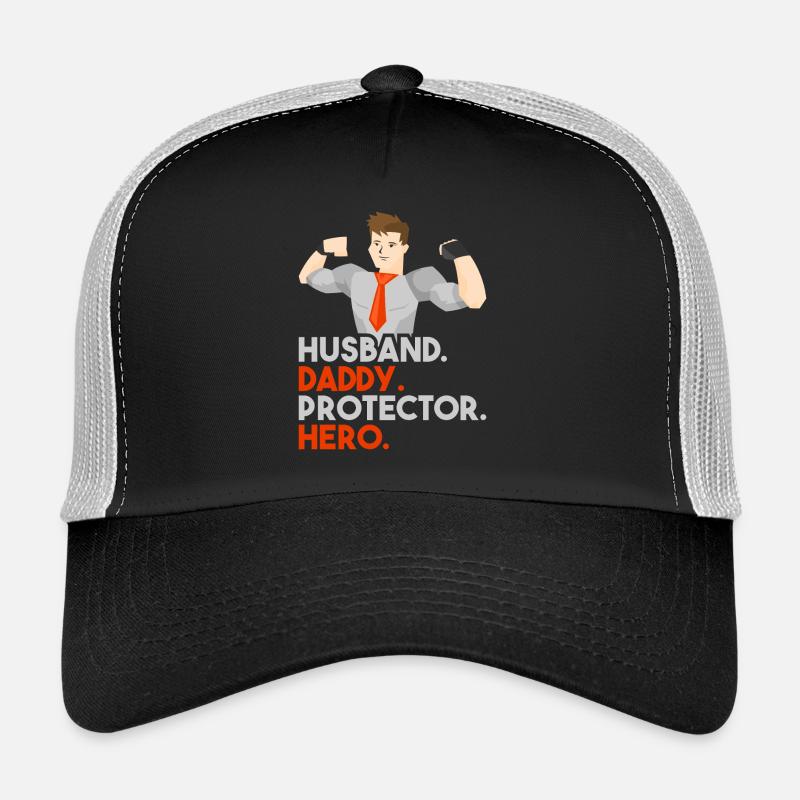Daddy Superhero - Trucker Cap - Schwarz/Steingrau