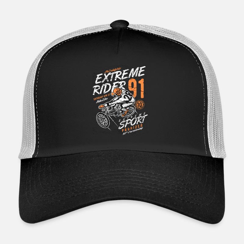Extreme Rider - Trucker Cap - black/stone grey