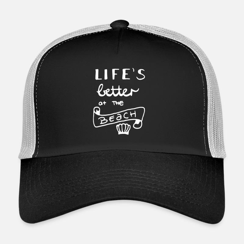 Life is better at the beach Casquette trucker 