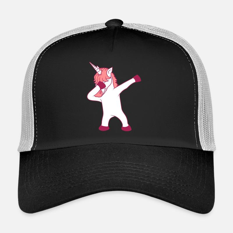 dabbing unicorn dab pose dance happy standing e Trucker Cap