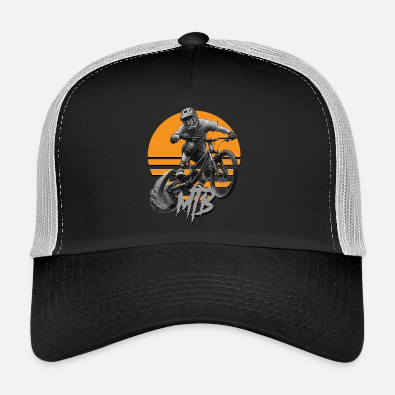 MTB bike - Trucker Cap - Schwarz/Steingrau