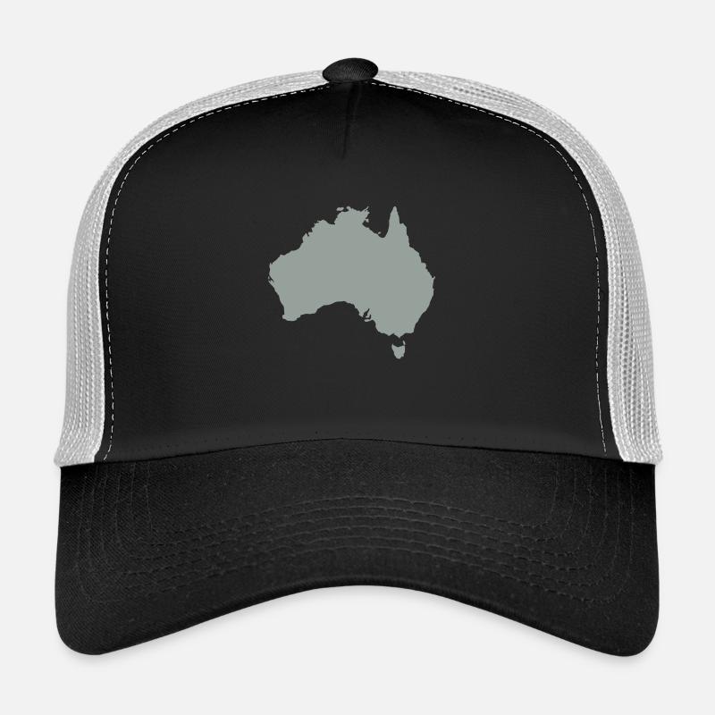 Australien - Trucker Cap - Schwarz/Steingrau