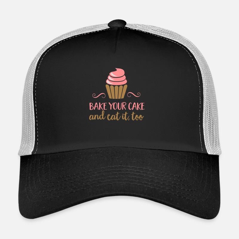 backen - Trucker Cap - Schwarz/Steingrau