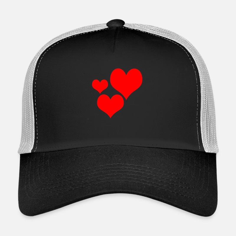 3 Hearts - Trucker Cap - black/stone grey