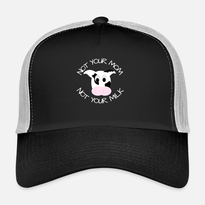 Not your Mom not your Milk - Trucker Cap - Schwarz/Steingrau