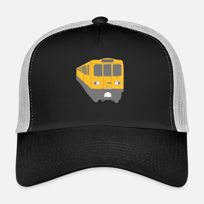 Berlin Train U1 - Trucker Cap - Schwarz/Steingrau