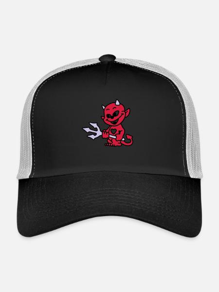 diable bebe - Casquette trucker  - noir/gris pierre - Devant