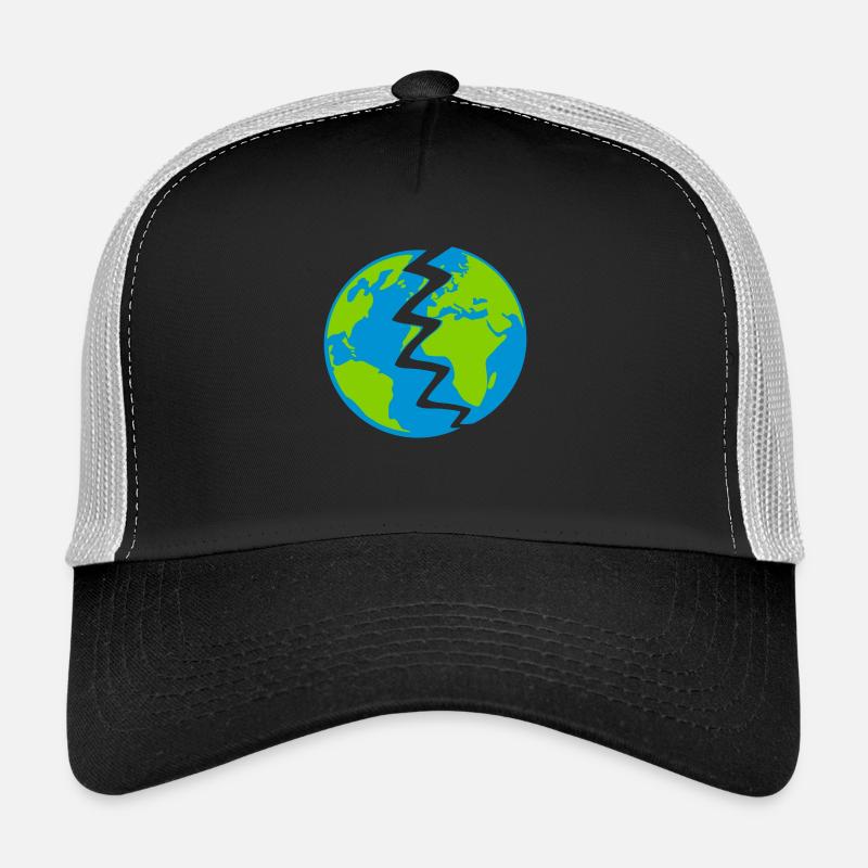 Zerstörte Erde Design Trucker Cap