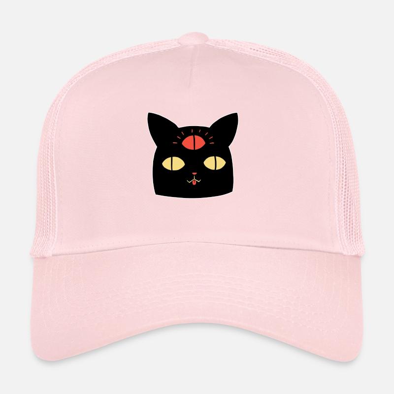 Chat et Troisième Oeil Casquette trucker 
