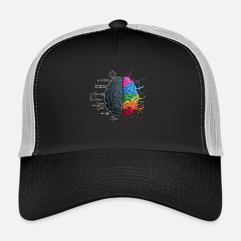 Balanced Brain: Logic Meets Art Trucker Cap