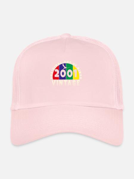 Vintage 2001 Retro - Bursdag - Trucker Cap - pale pink - Front