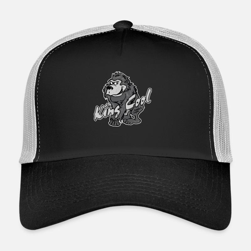 Gorilla King Cool - Trucker Cap - black/stone grey