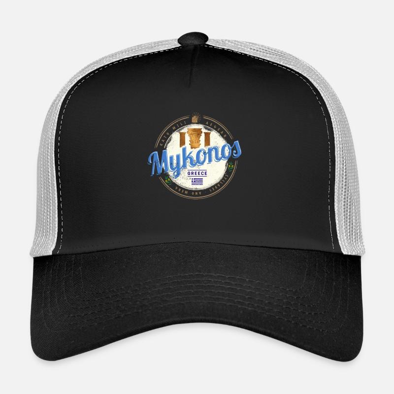 Mykonos Cyclades Îles Grèce Souvenir Casquette trucker 