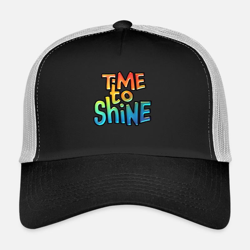 Il est temps de briller l’art du texte Casquette trucker 