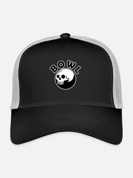 Skull Bowling Ball - Bowl Design - Trucker Cap - black/stone grey - Front