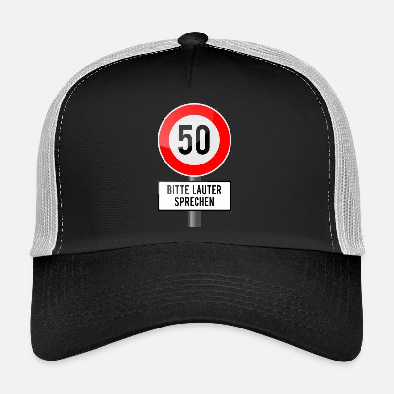 50 years shield louder Trucker Cap