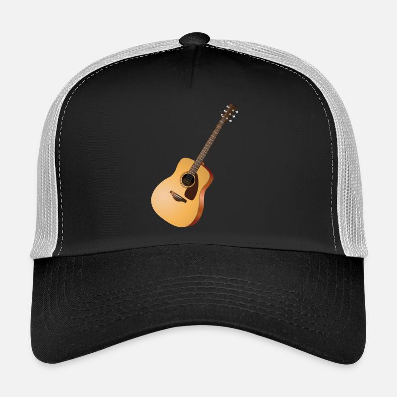 Gitarre - Trucker Cap - Schwarz/Steingrau