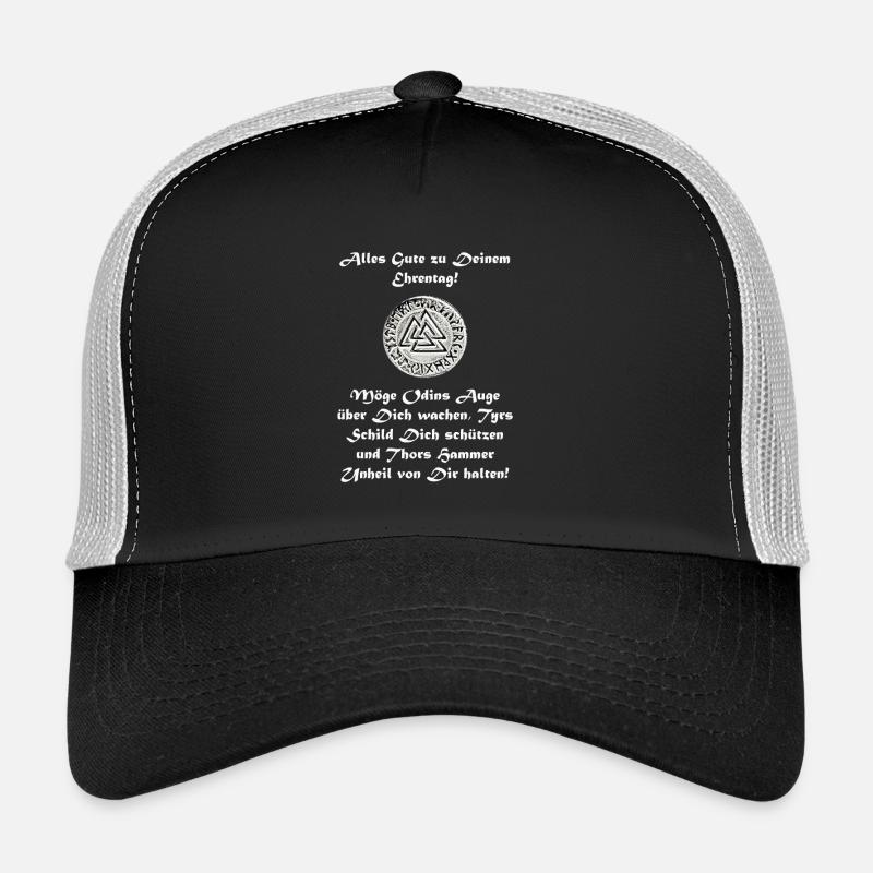 Odin Geburtstag - Trucker Cap - Schwarz/Steingrau