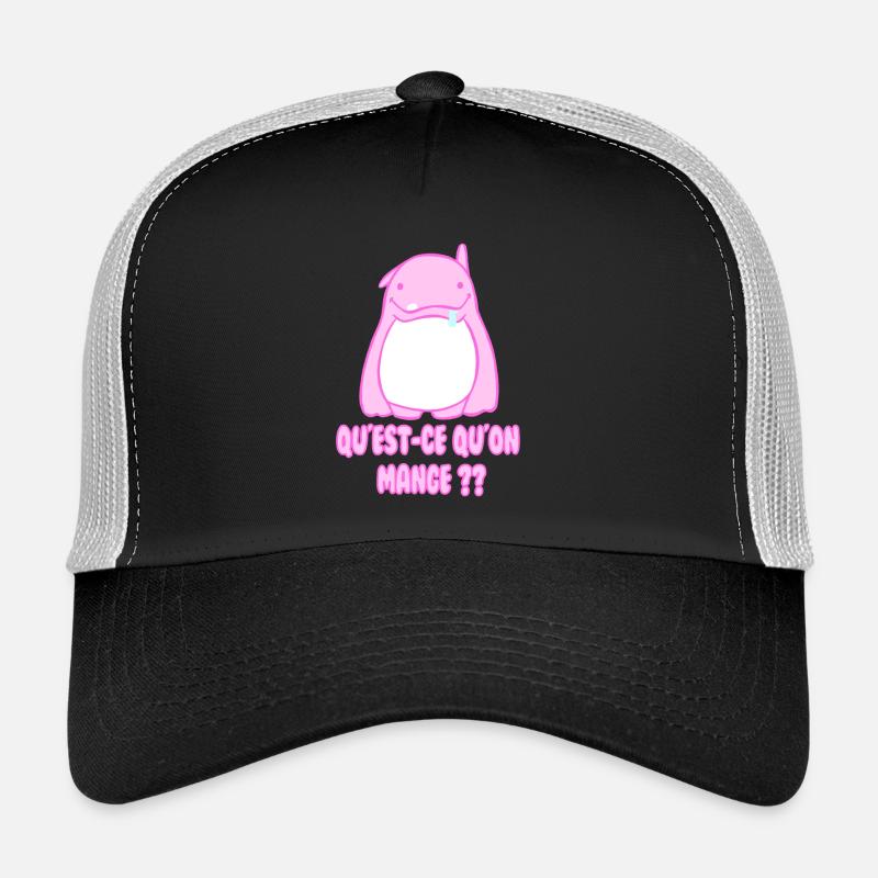 manger ! - Casquette trucker  - noir/gris pierre