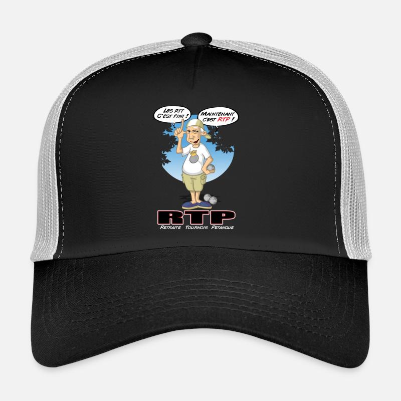 Schüsseln und Ruhestand - Trucker Cap - Schwarz/Steingrau