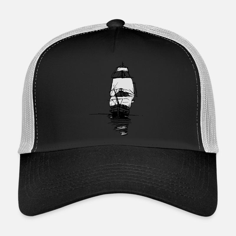 Ein altes Schiff - Trucker Cap - Schwarz/Steingrau