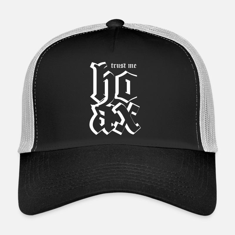 Hoax wite - Trucker Cap - black/stone grey