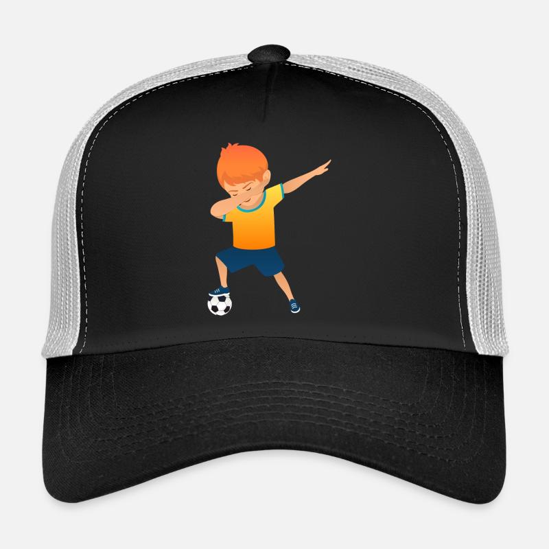 Soccer Boy Dab Dance - Trucker Cap - Schwarz/Steingrau