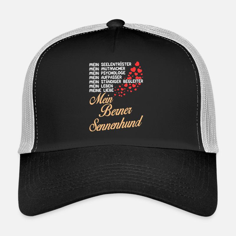 Berner-Sennenhund - Mein - Trucker Cap - Schwarz/Steingrau