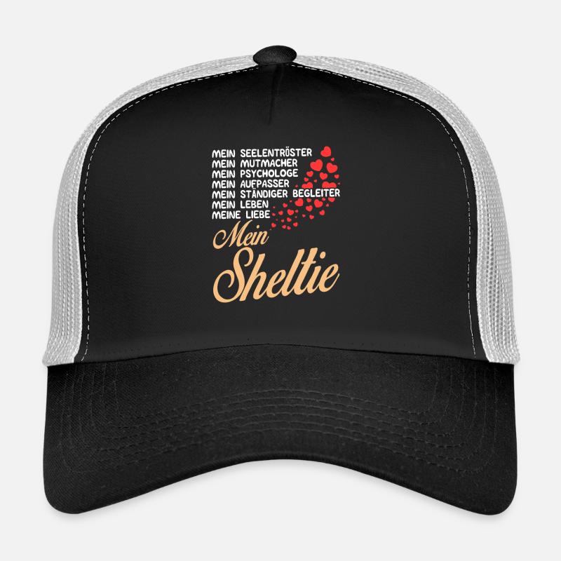 Sheltie - Mein - Trucker Cap - Schwarz/Steingrau