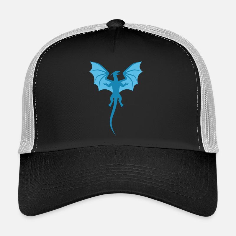 Drache Blau Trucker Cap