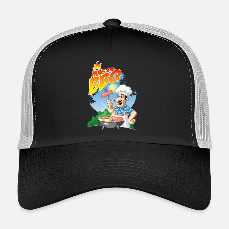 king of BBQ - Trucker Cap - black/stone grey