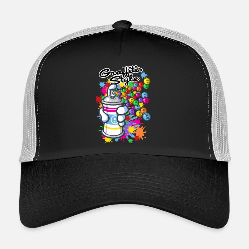 Graffitis cartoon style Casquette trucker 