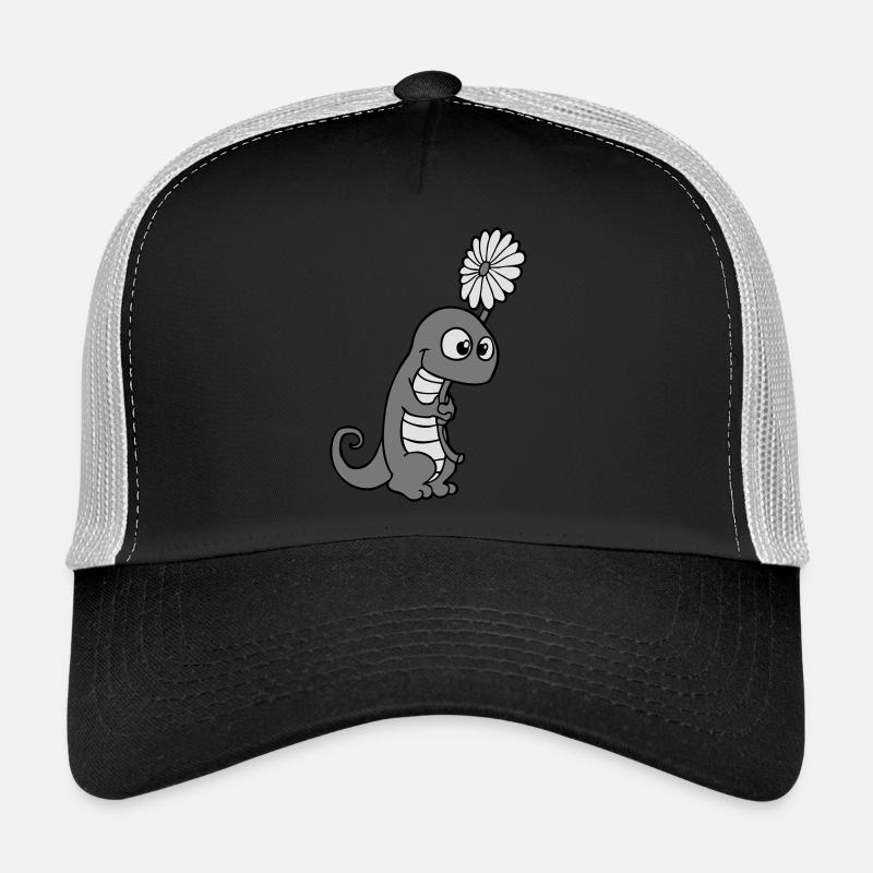 lezard fleur Casquette trucker 
