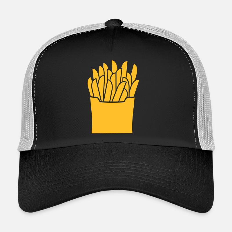 Pommes - Trucker Cap - Schwarz/Steingrau