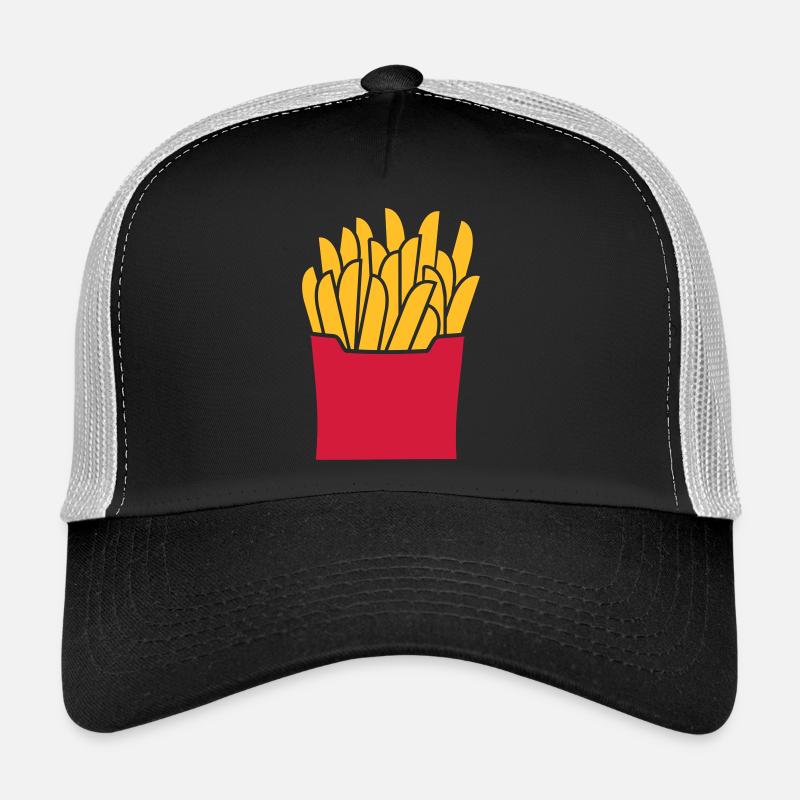 Pommes - Trucker Cap - Schwarz/Steingrau