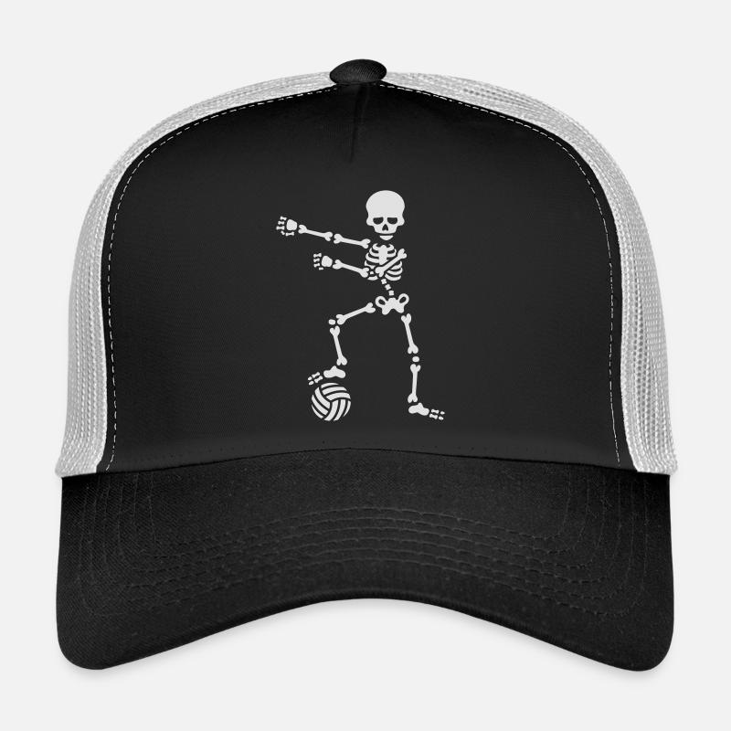 Beach volleyball floss dance flossing skeleton Trucker Cap