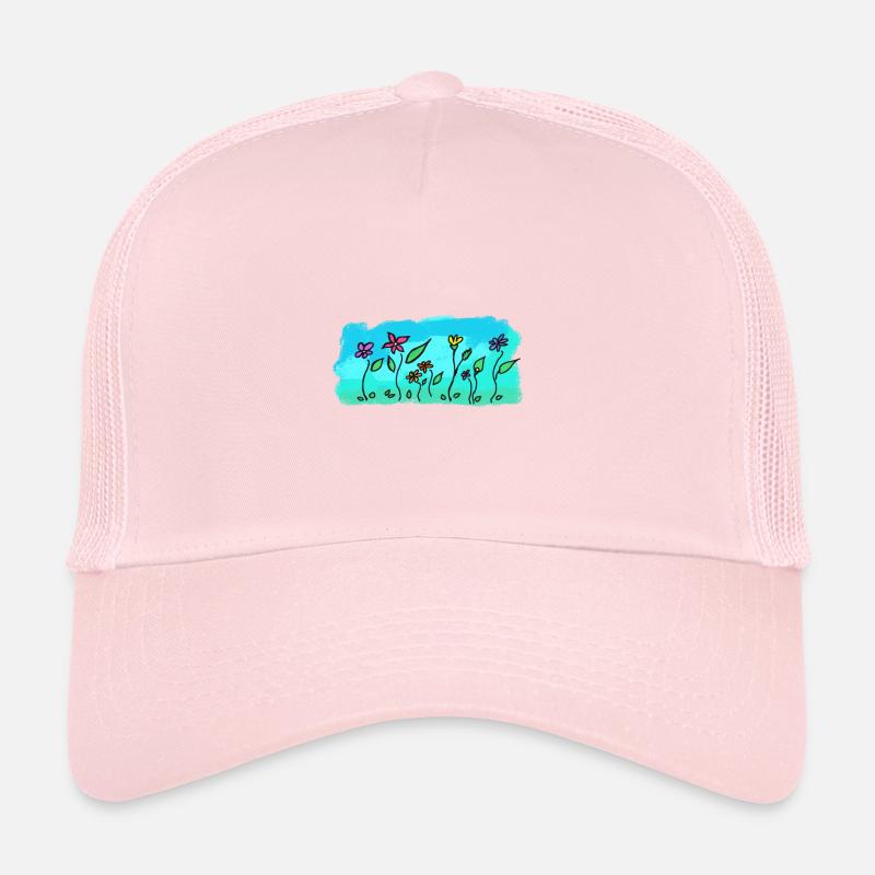 Fleurs dans le pré Casquette trucker 