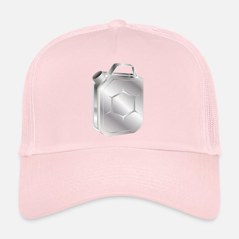 Bidon d’essence au look élégant rétro chrome Casquette trucker 