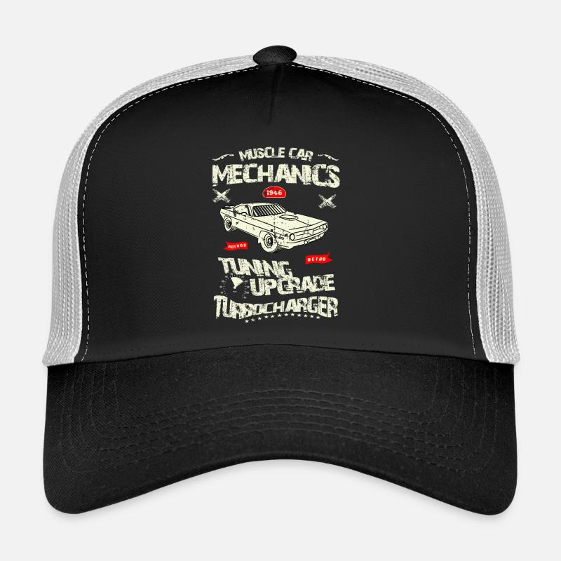 Automechaniker - Trucker Cap - Schwarz/Steingrau