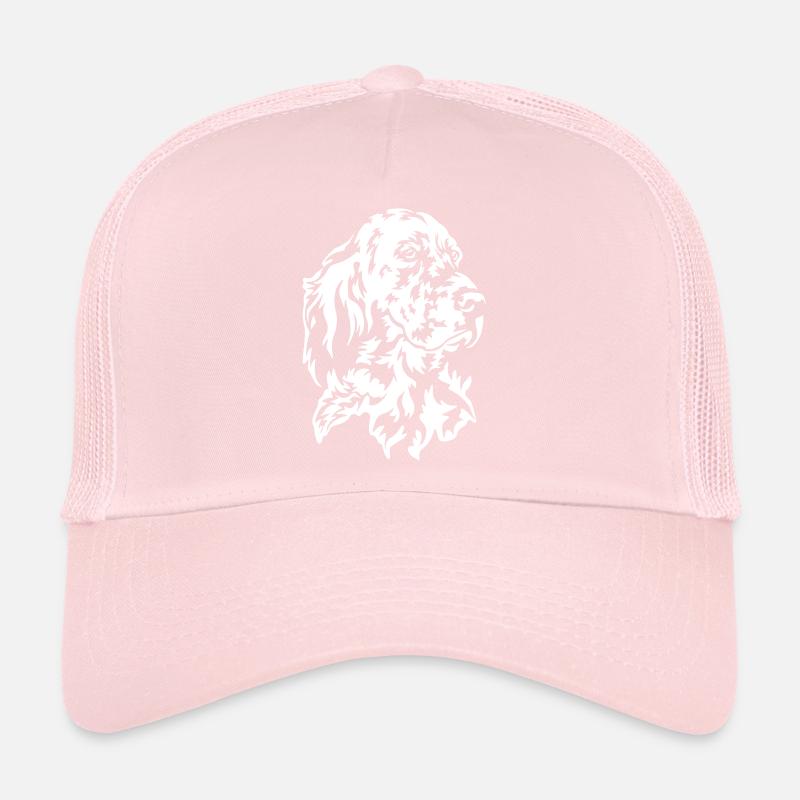 Tête de setter anglais « Black Edition » Casquette trucker 