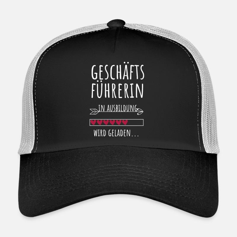 Geschäftsführerin Chefin CEO Ausbildung Geschenk - Trucker Cap - Schwarz/Steingrau