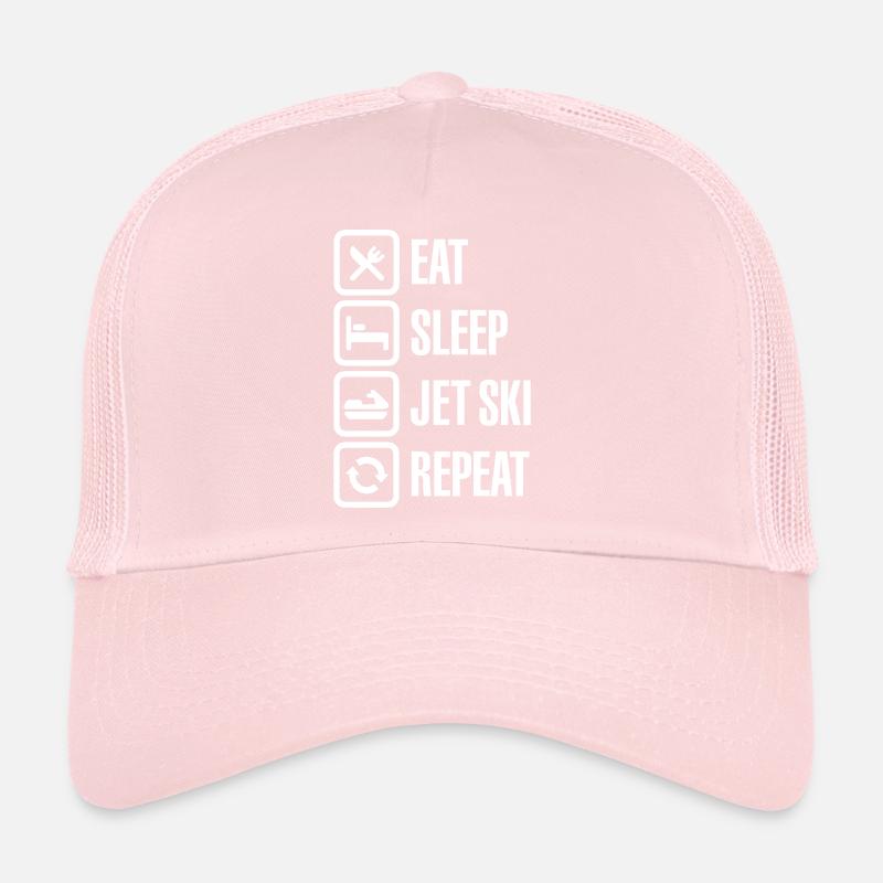 Jet-Boot Wassermotorräder Eat Sleep Jet Ski Repeat Trucker Cap
