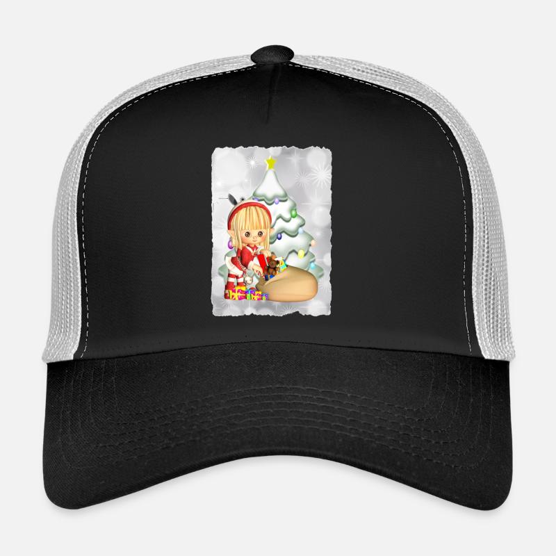 Geschenke Elf - Trucker Cap - Schwarz/Steingrau