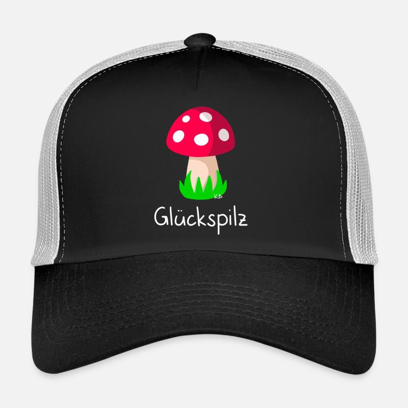 Glückspilz - Trucker Cap - Schwarz/Steingrau
