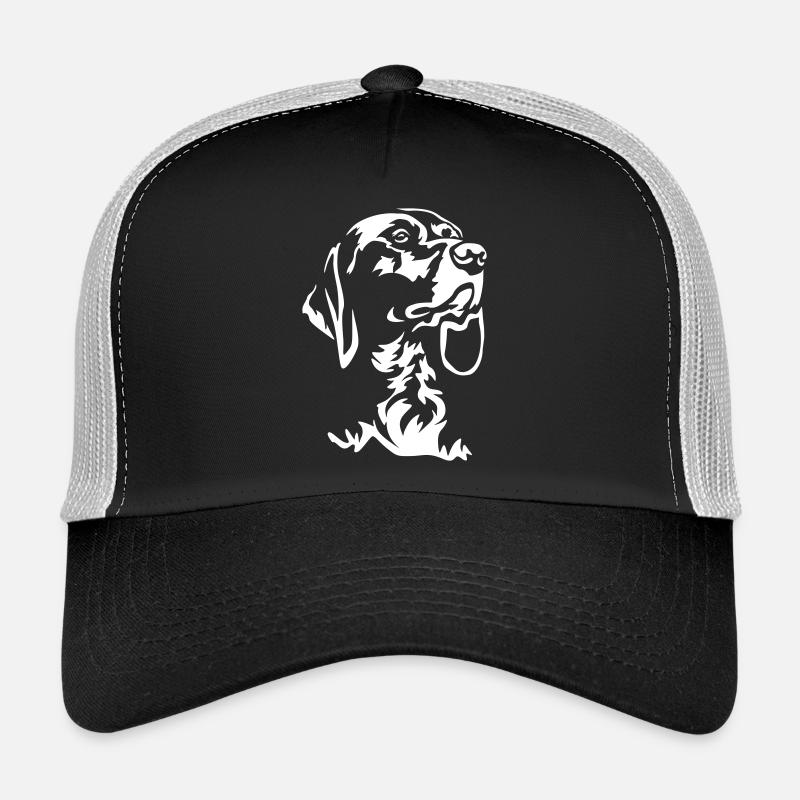 German Shorthair Head "Black Edition" Trucker Cap