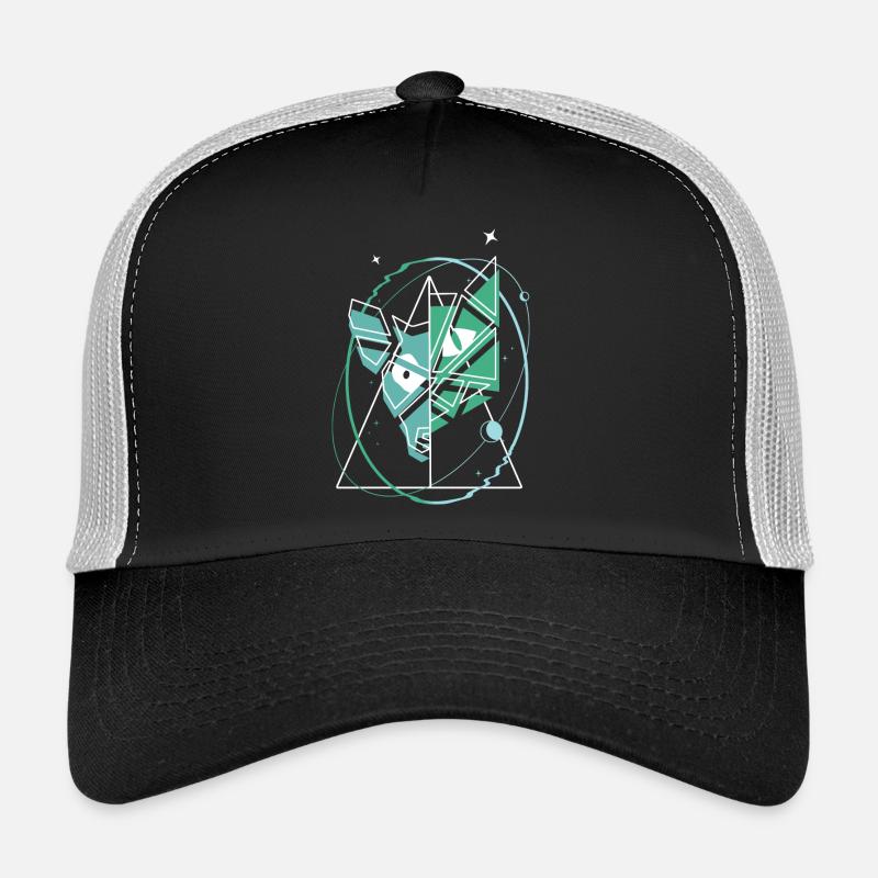 Dog and Cat Abstract Trucker Cap