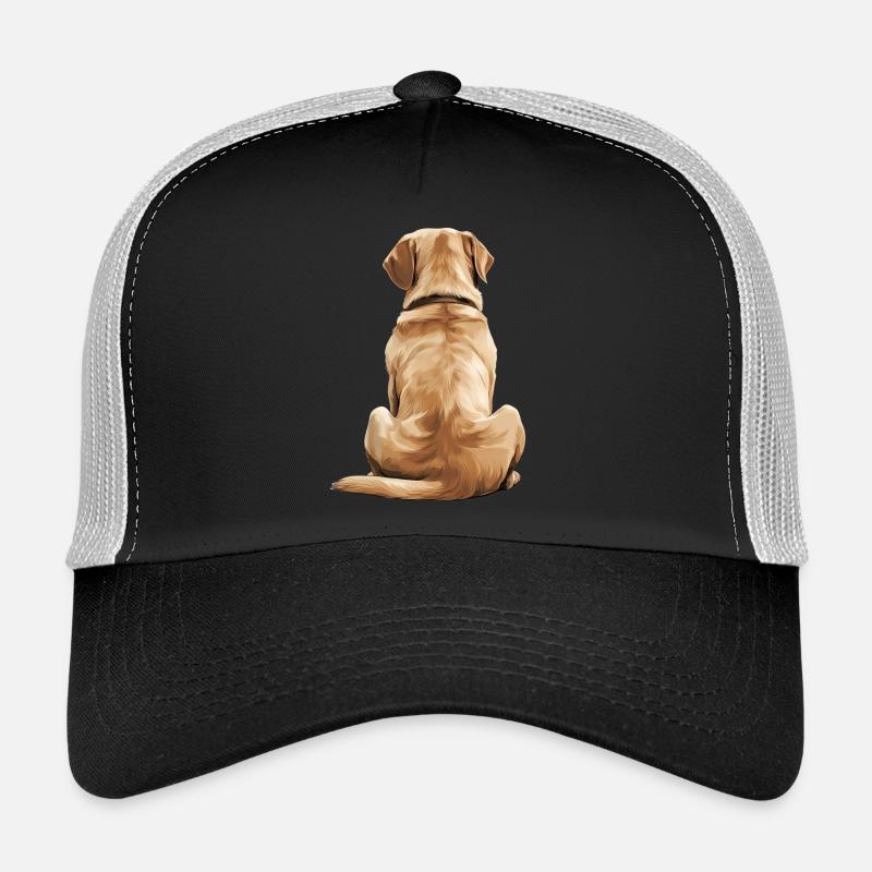Labrador Retriever - Casquette trucker  - noir/gris pierre